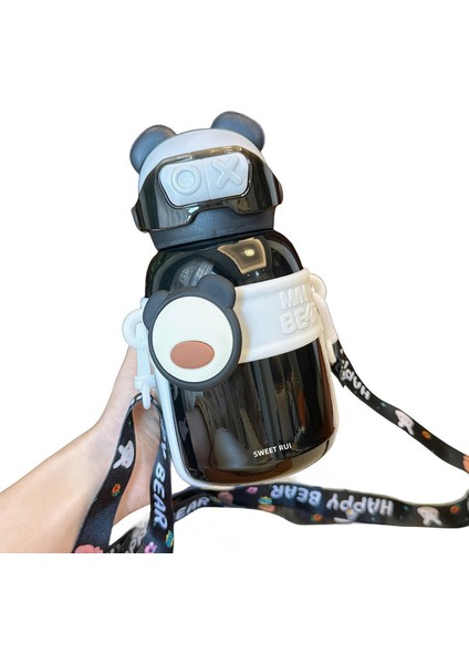 Sweet Ruı Bear Saman Diyagonal Yalıtımlı Su Şişesi 500ML (Yurt Dışından)