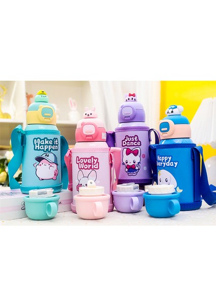 Sweet Ruı Karikatür Çocuk Paslanmaz Çelik Yalıtımlı Su Şişesi 600ML (Yurt Dışından) fiyatları