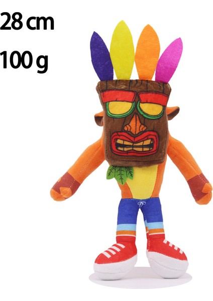 JeaLove Jea·love 3 Adet 28CM Crash Bandicoot Peluş Oyuncak Çocuk Hediyesi (Yurt Dışından)