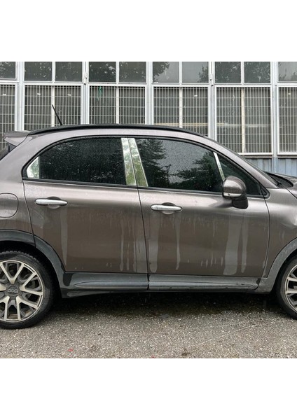 Fiat 500X Krom Kapı Direği Seti 8 Parça 2014> Paslanmaz Çelik