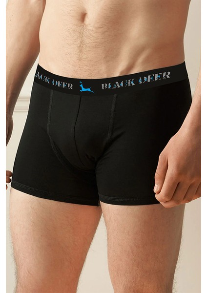 Exclusive 3 Adet Erkek Pamuklu Esnek Boxer Siyah fırsatları
