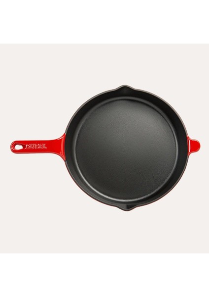 Döküm Kızartma Tavası Kırmızı 27 cm fiyatları