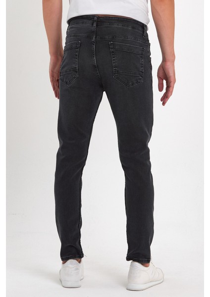 Erkek Regular Fit Yüksek Bel Klasik Kesim Rahat Moda Kot Pantolon Antrasit indirimleri