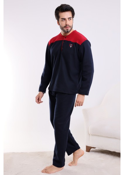 Falkon 7204 Polar Kışlık Erkek Ev Pijama Takımı Uyku Takımı
