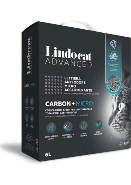 Advanced Carbon + Micro Aktif Karbonlu Kedi Kumu 6 L