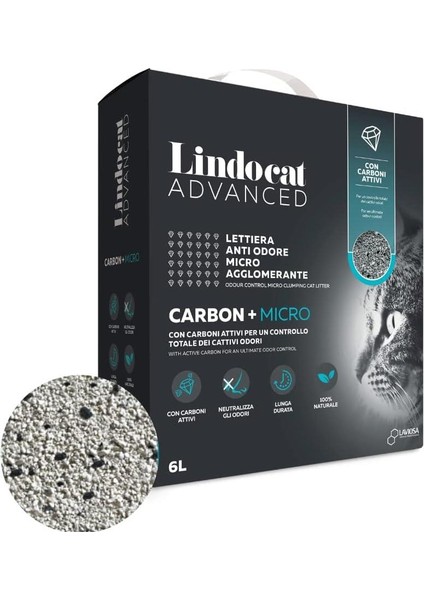 Advanced Carbon + Micro Aktif Karbonlu Kedi Kumu 6 L modelleri