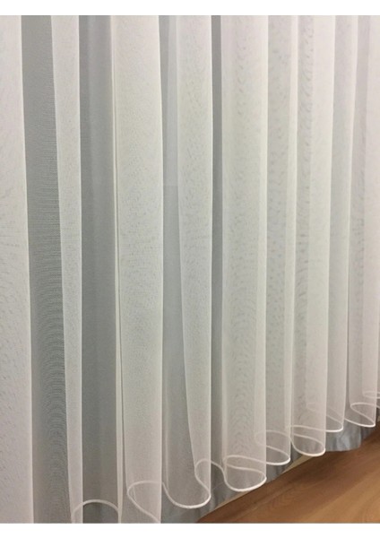 Düz Sade Grek 3kat Pileli Tül Perde