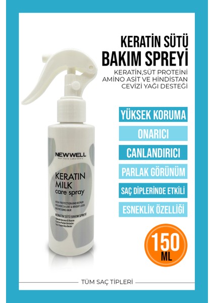 Keratin Sütü Bakım Spreyi (Canlı ve Parlak Görünüm) 150ML