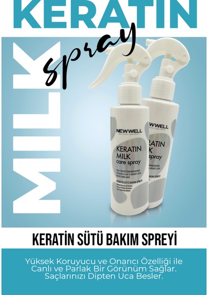 Keratin Sütü Bakım Spreyi (Canlı ve Parlak Görünüm) 150ML