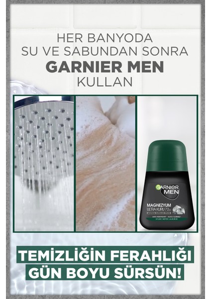Garnier 2'li Garnier Men Magnezyum Ultra Kuru Roll On Lif Hediyeli fırsatları