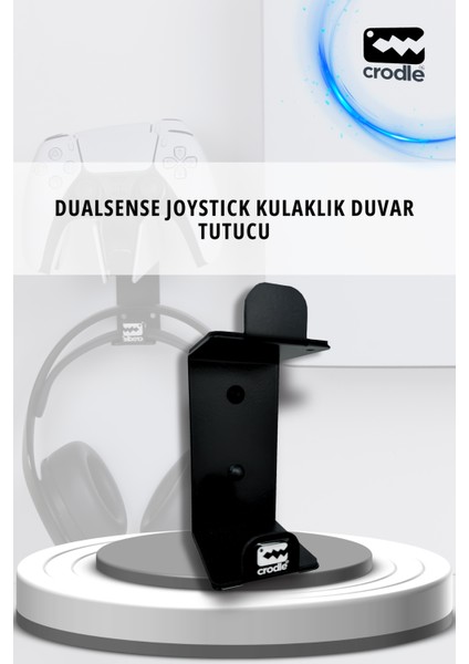 Duvara Monte Edilebilen Gaming Ps4 Ps5 Xbox Joystick Controller Tutucu ve Kulaklık Standı