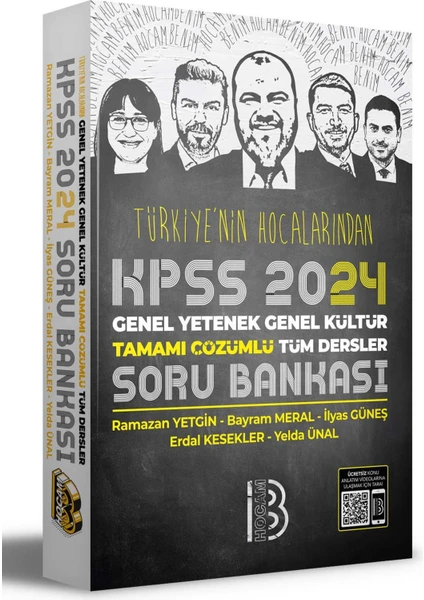 Benim Hocam Yayınları 2024 KPSS Türkiye’nin Hocalarından Genel Yetenek - Genel Kültür Tamamı Çözümlü Tüm Dersler Soru Bankası