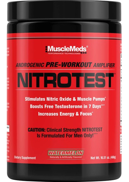 Musclemeds, Nitrotest, Androgenic Preworkout