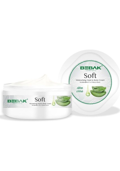 Bebak Nemlendirici El & Vücut Kremi - Soft Aleo &ra Moisturising Hand & Body Cream 300 ml