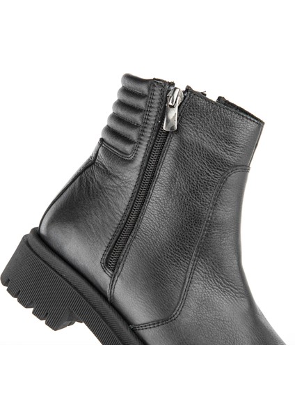 Monema 6 Nokta Anatomik Taban Fermuarlı Deri Kadın Bot modelleri