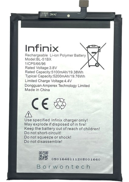 Infinix Note 8 (BL-51BX) Batarya