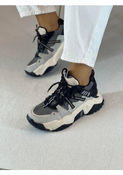 Bold Siyah Bağcıklı Kadın Sneaker modelleri