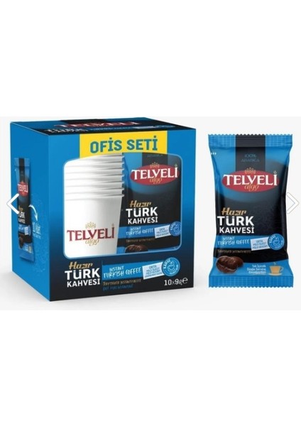 Algo Telveli Telveli Hazır Türk Kahvesi Orta 9 gr 6 Kutu x 10 Adet