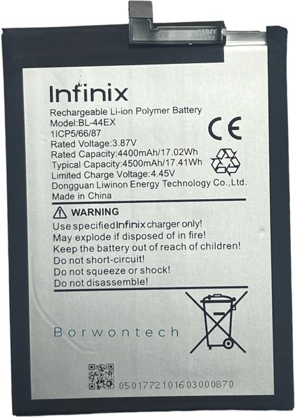 Infinix Zero 8 Pro (BL-44EX) Batarya