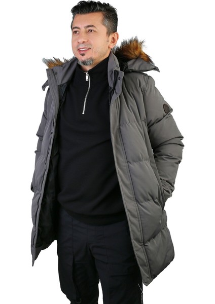 M- Aıdan Erkek Kapişonlu Parka -101347080 - Antrasit S - Antrasit modelleri