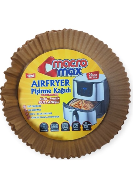 Airfryer Pişirme Kağıdı 20'li 16X16CM