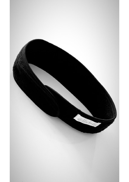 Saç Bandı | 3lü Set | %100 Pamuk Havlu | Cilt Bakımı | Makyaj Saç Bandana | Cırt Bant Biyeli | Siyah indirimleri
