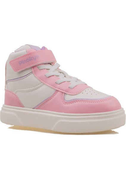 Pembe Memory Foam Hafif Çocuk Boğazlı Sneaker