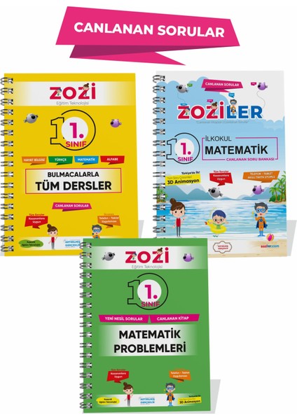 1. Sınıf Bulmacalarla Tüm Dersler - Matematik Soru Bankası - Matematik Problemleri