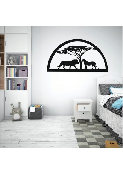 Afrika Rüyası Dekoratif Ahşap Tablo-4
