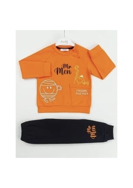 Bebe Erkek Bebek Baskılı Alt Üst Takım