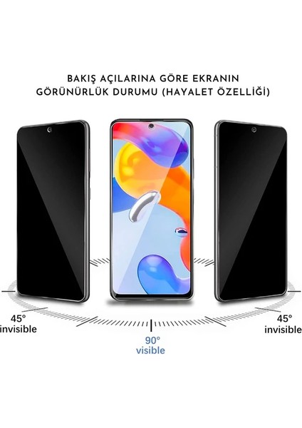 Samsung Galaxy A24 Uyumlu Privacy Hayalet Gizli Tam Kaplayan Ekran Koruyucu