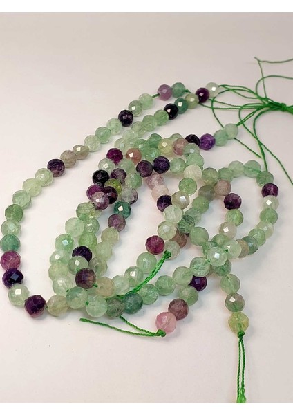 Florit Taşı Faset Kesim Yarım Dizi 8mm (18CM Uzunluğundadır) modelleri