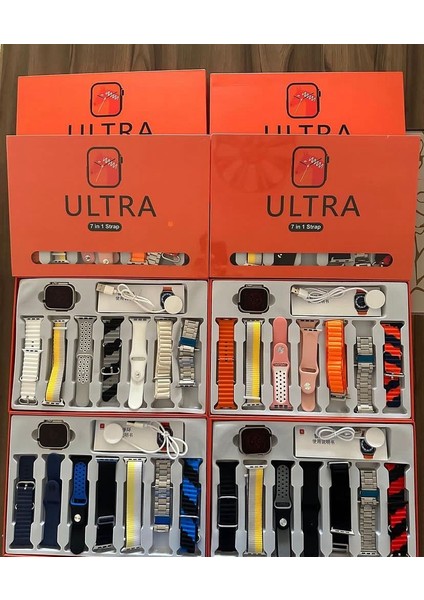 Ultra 7 In 1 Akıllı Saat 7 Kordonlu