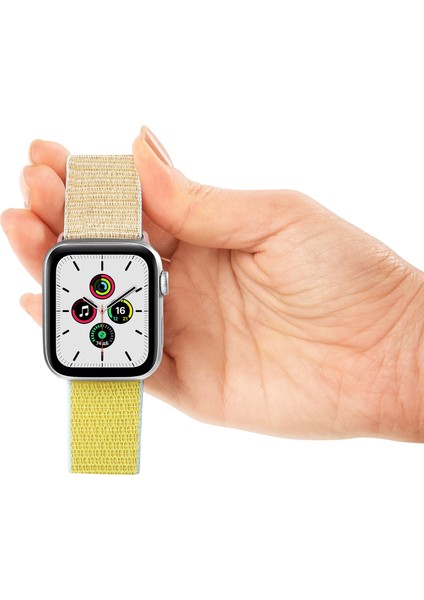 Watch Tüm Modeller Uyumlu Cırt Cırtlı Ayarlanabilir Bez Camel Kordon 42 44 45 49 mm modelleri