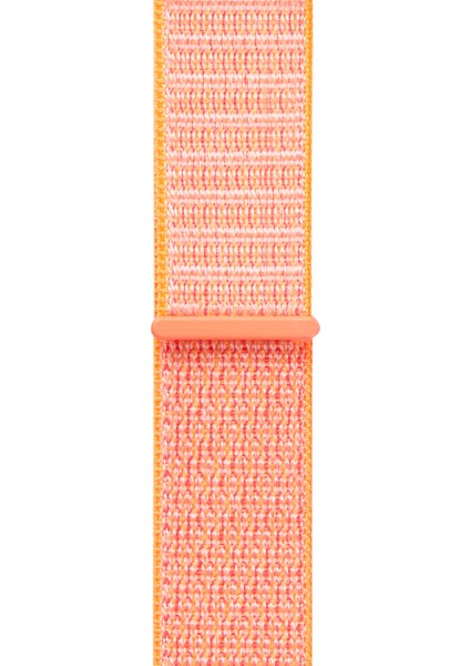 Watch Tüm Modeller Uyumlu Cırt Cırtlı Ayarlanabilir Bez Turuncu Kordon 42 44 45 49 mm