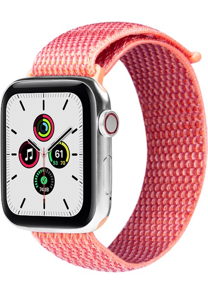 Watch Tüm Modeller Uyumlu Cırt Cırtlı Ayarlanabilir Bez Parlak Turuncu Kordon 42 44 45 49 mm fiyatları