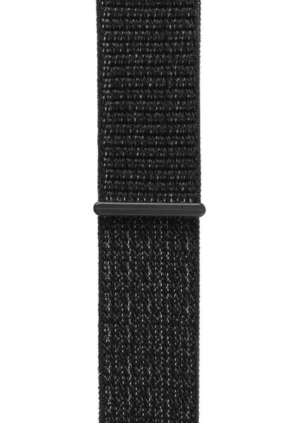 Watch Tüm Modeller Uyumlu Cırt Cırtlı Ayarlanabilir Bez Siyah Kordon 42 44 45 49 mm