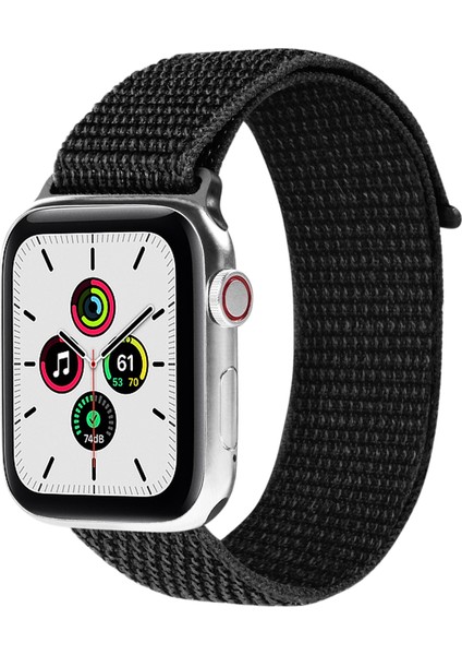 Watch Tüm Modeller Uyumlu Cırt Cırtlı Ayarlanabilir Bez Siyah Kordon 42 44 45 49 mm fiyatları