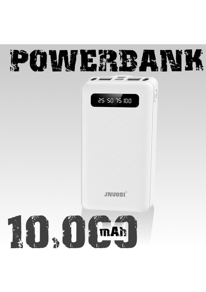 Jnuobi Dy-25 10,000 Mah Taşınabilir Şarj Aleti Powebank 2xusb Ledli