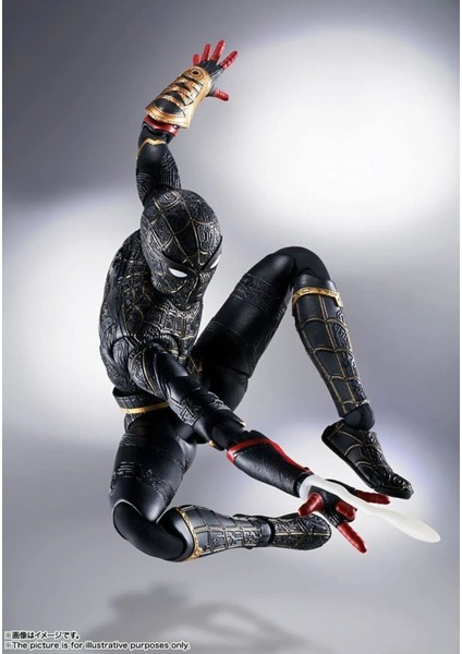 Marvel S.h. Figuarts Spiderman No Way Home Black Gold Suite Figür modelleri