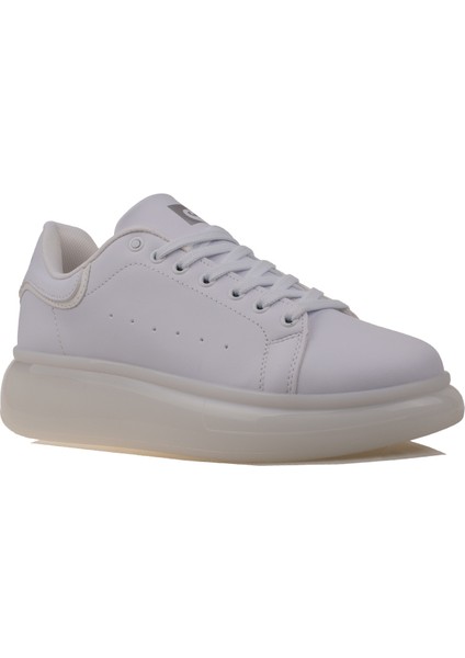 Beyaz Erkek Jel Taban Mevslimlik Sneaker