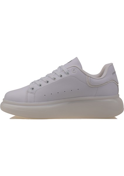 Beyaz Erkek Jel Taban Mevslimlik Sneaker