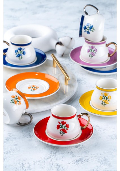 Celeste 6 Kişilik Kahve Fincanı Takımı 90 ml fiyatları