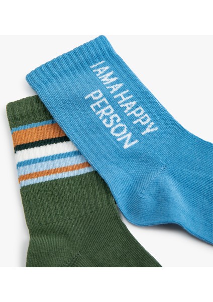 Çorap Seti 2'li Çok Renkli modelleri