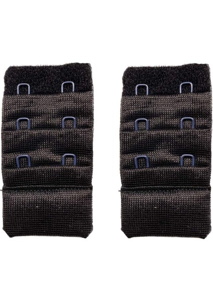 2 Adet Agraf Sütyen Uzatma Kopçası 3 Sıra / 2 Kanca Siyah fiyatları