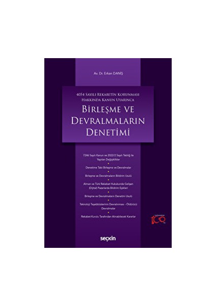 Birleşme ve Devralmaların Denetimi - Erkan Daniş