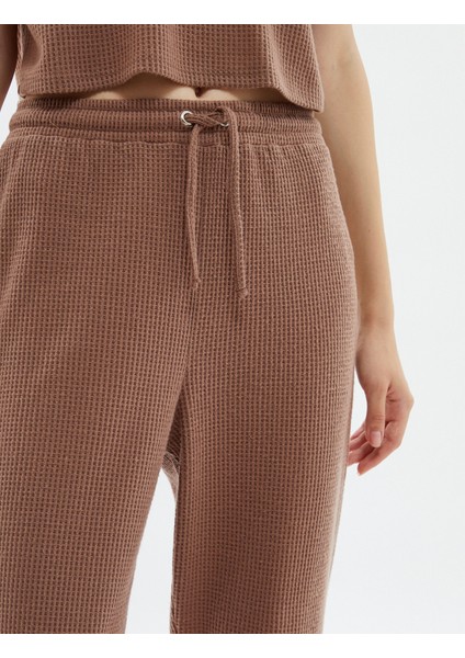 Jogger Eşofman Altı Beli Lastikli Dokulu indirimleri