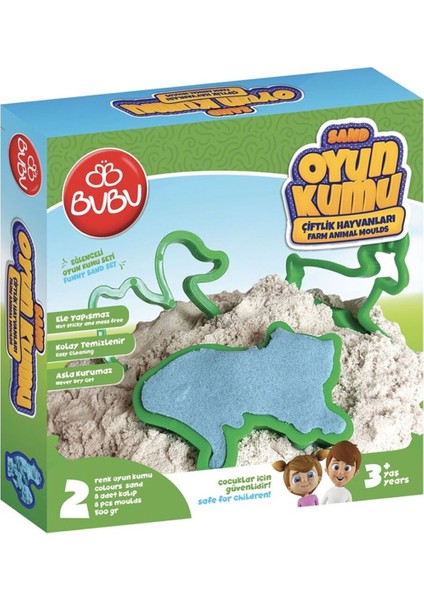 Oyun Kumu ve Çiftlik Hayvan Kalıplı Set 500 gr