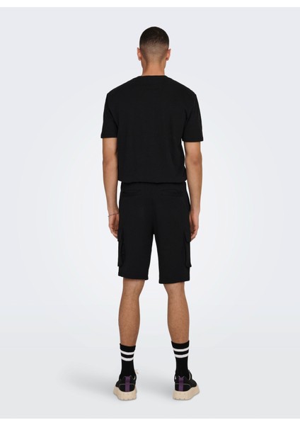 Rahat Siyah Erkek Şort Onskendrıck Chıno Sweatshorts
