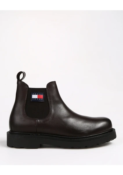 Tommy Hilfiger Deri Kahve Erkek Bot Tjm Napa Leather